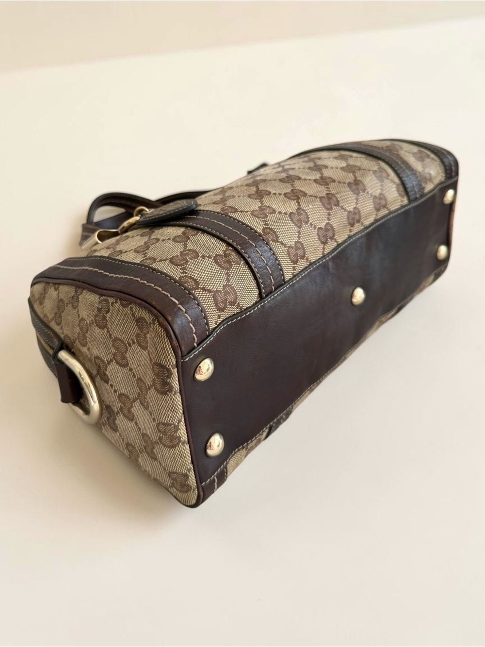 Gucci Brown Duchessa Bow Boston Bag - Picture 7 of 13